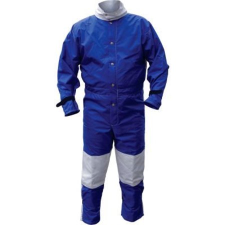 S AND H INDUSTRIES ALC 41422 Nylon Blast Suit Blue Large, Nylon/Cotton 41422